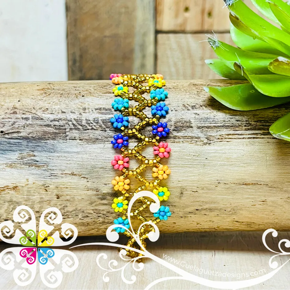 Liana Flower Beaded Bracelet