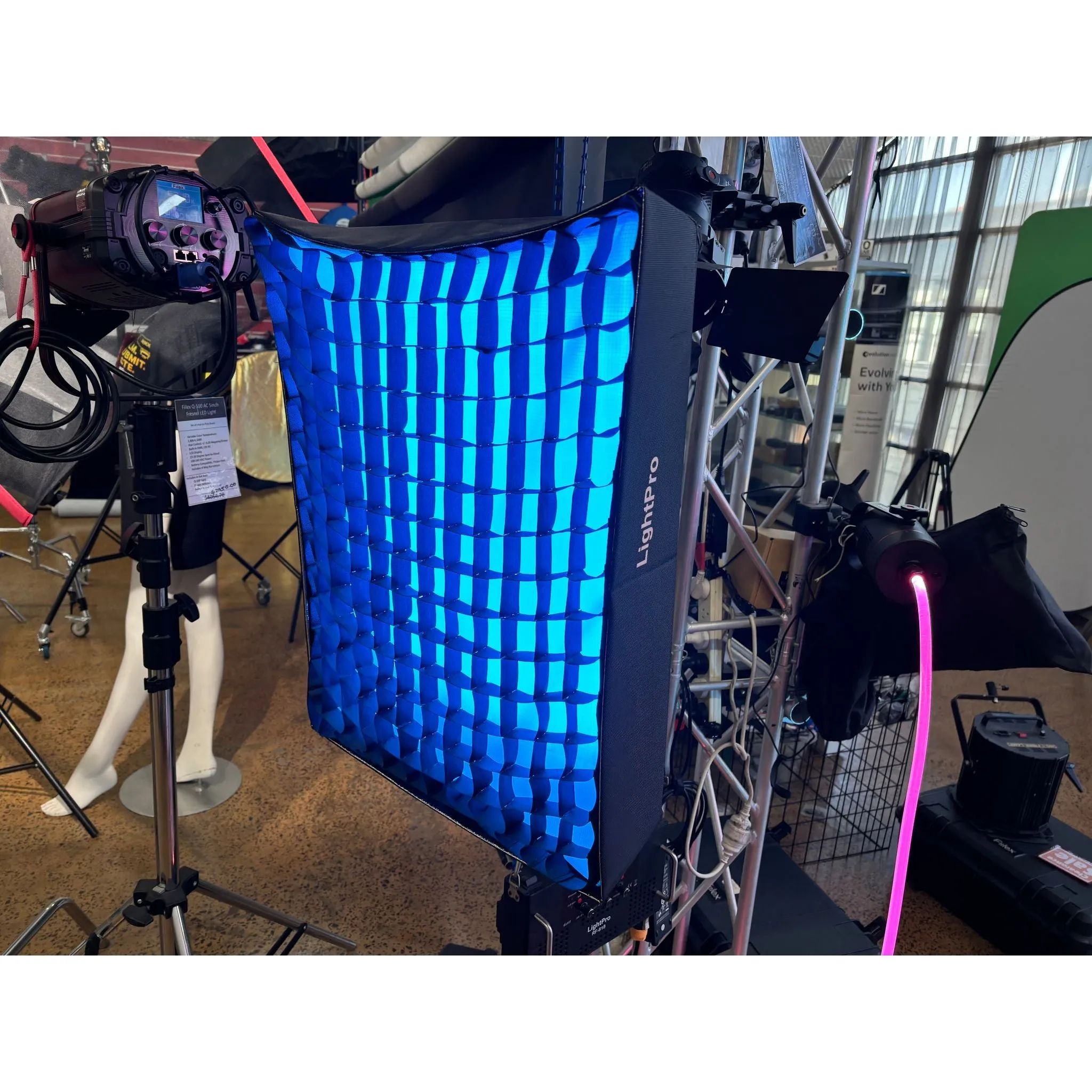 LightPro 100w RGB Flex Rollable with softbox and grid - Demo Clearance (Melbourne)