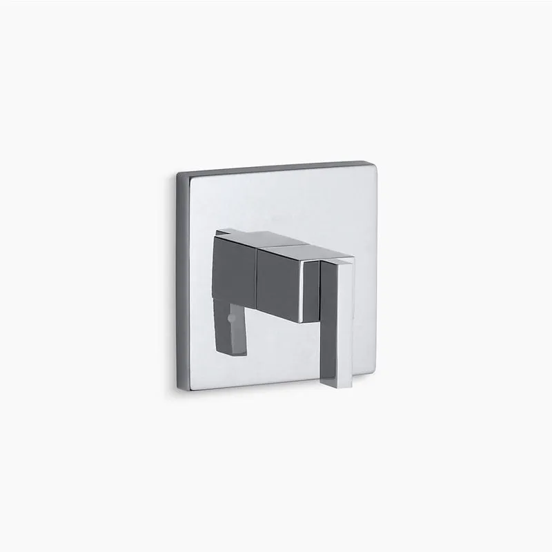 Loure Lever Handle Transfer Valve Trim in Polished Chrome