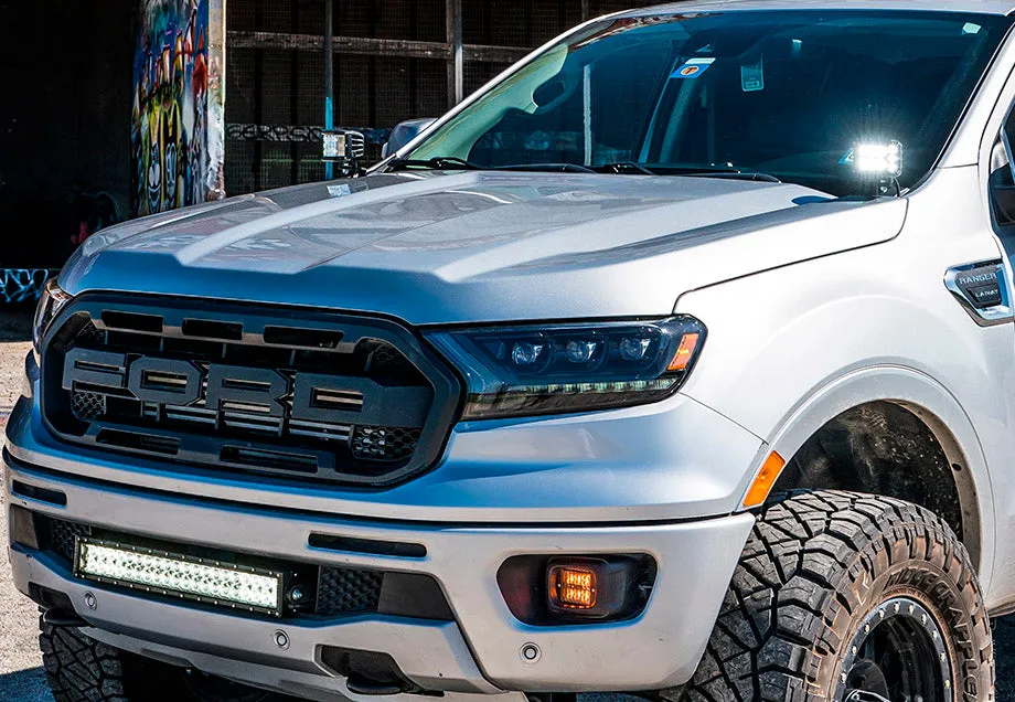 Low Profile Ditch Light Brackets Kit For 2019-2022 Ford Ranger