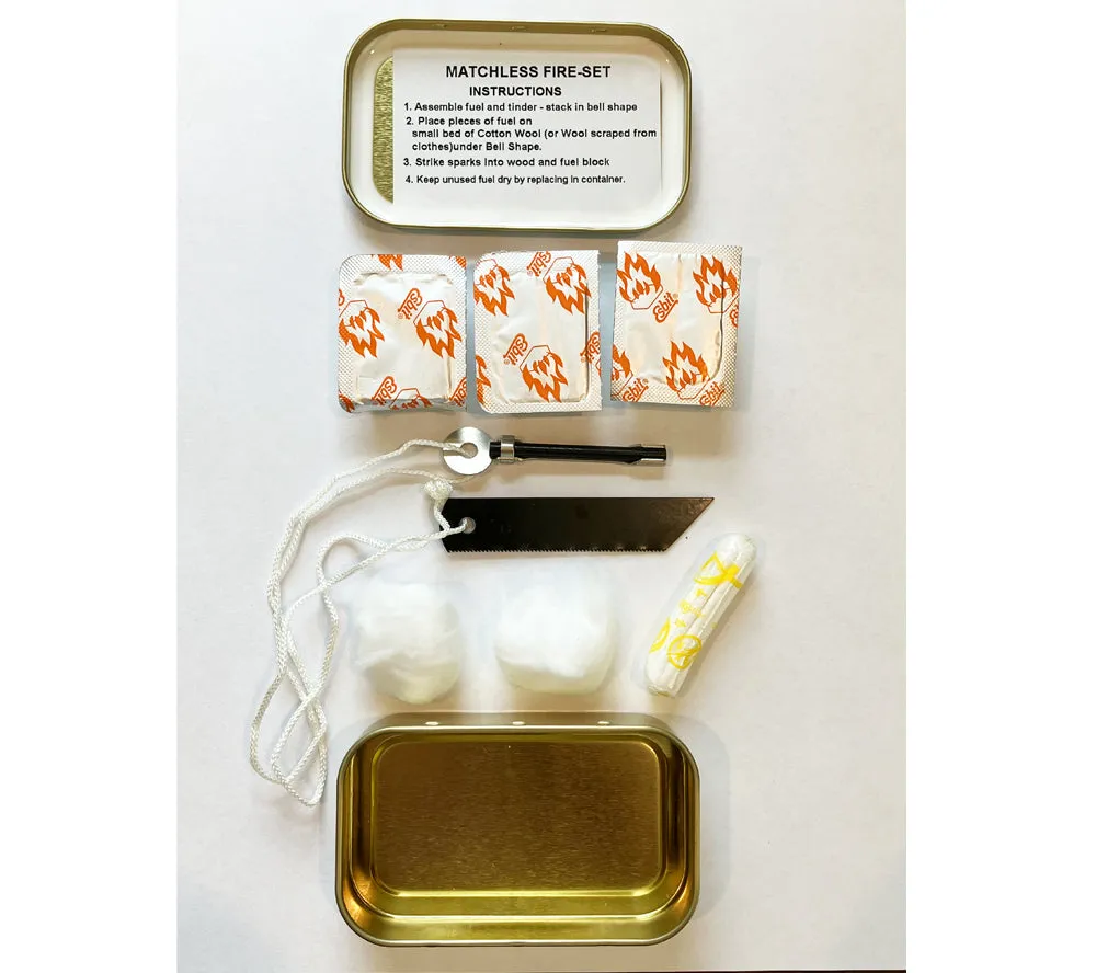 Matchless Fire Set, MOD - BCB International NSN: 4220-99-721-1870