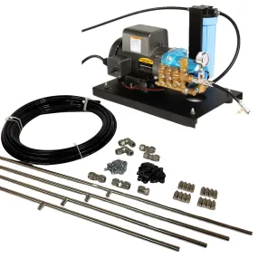 MCS Products .5 GPM Open Frame Misting Pump With 64ft. Stainless Mist Line Kit