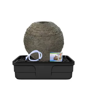 Medium Stacked Slate Urn Landscape Fountain Kit