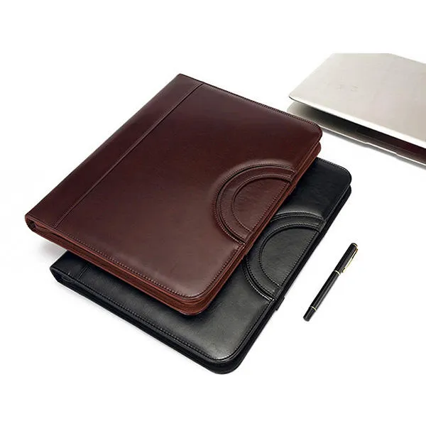 Men Multi-function Folder Zipper Briefcase Portable File Holder Handbag