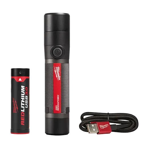 Milwaukee 2160-21 USB Rechargeable 800L Compact Flashlight