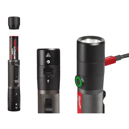 Milwaukee 2160-21 USB Rechargeable 800L Compact Flashlight