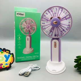 Mini Handheld & Desktop Lighting Function Fan