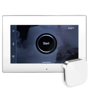 Mr. Steam iSteamX Steam Shower Control and Aroma Glass SteamHead Mr. Steam iSteamX Steam Shower Control and Aroma Glass SteamHead