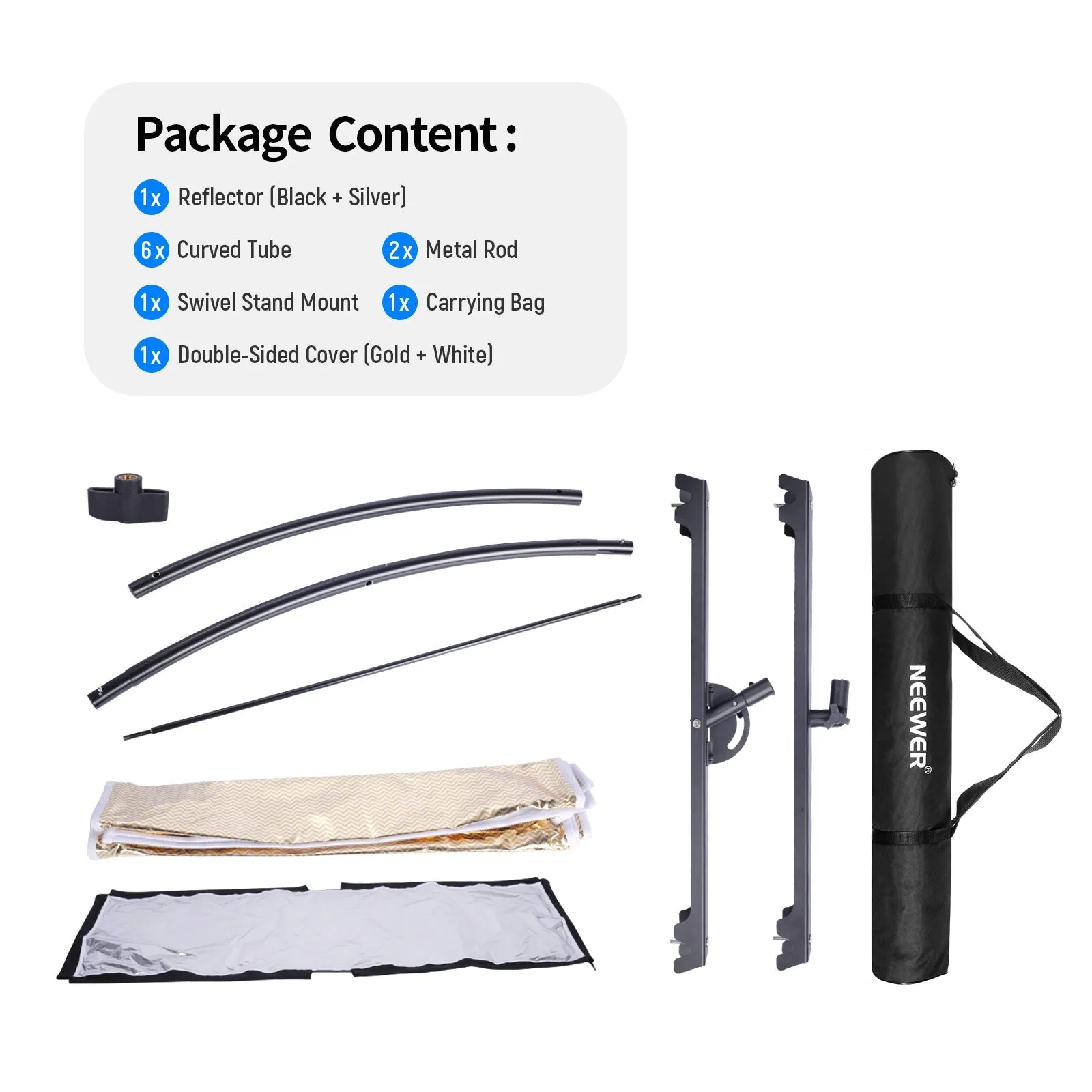 NEEWER 100 x 45cm Clamshell Light Reflector Diffuser