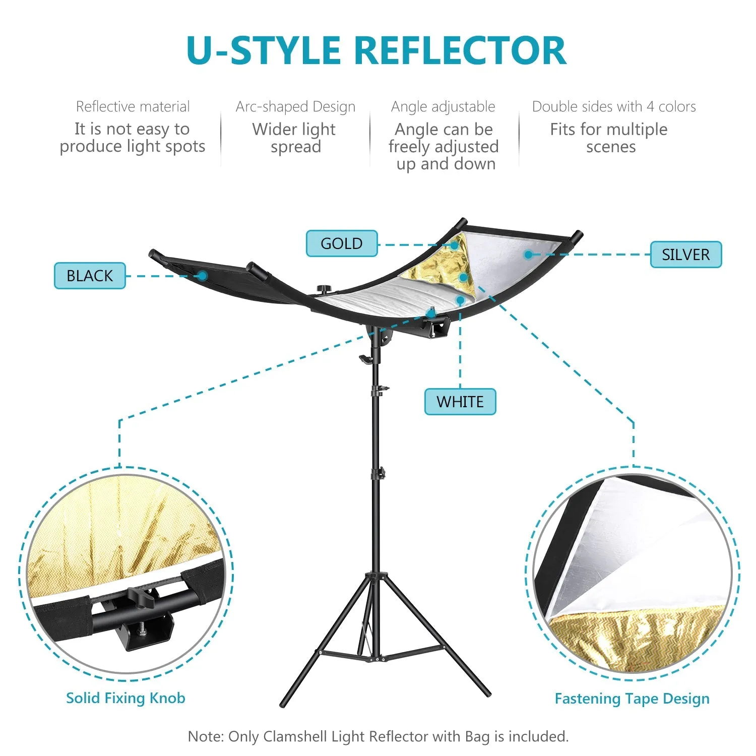 NEEWER 100 x 45cm Clamshell Light Reflector Diffuser