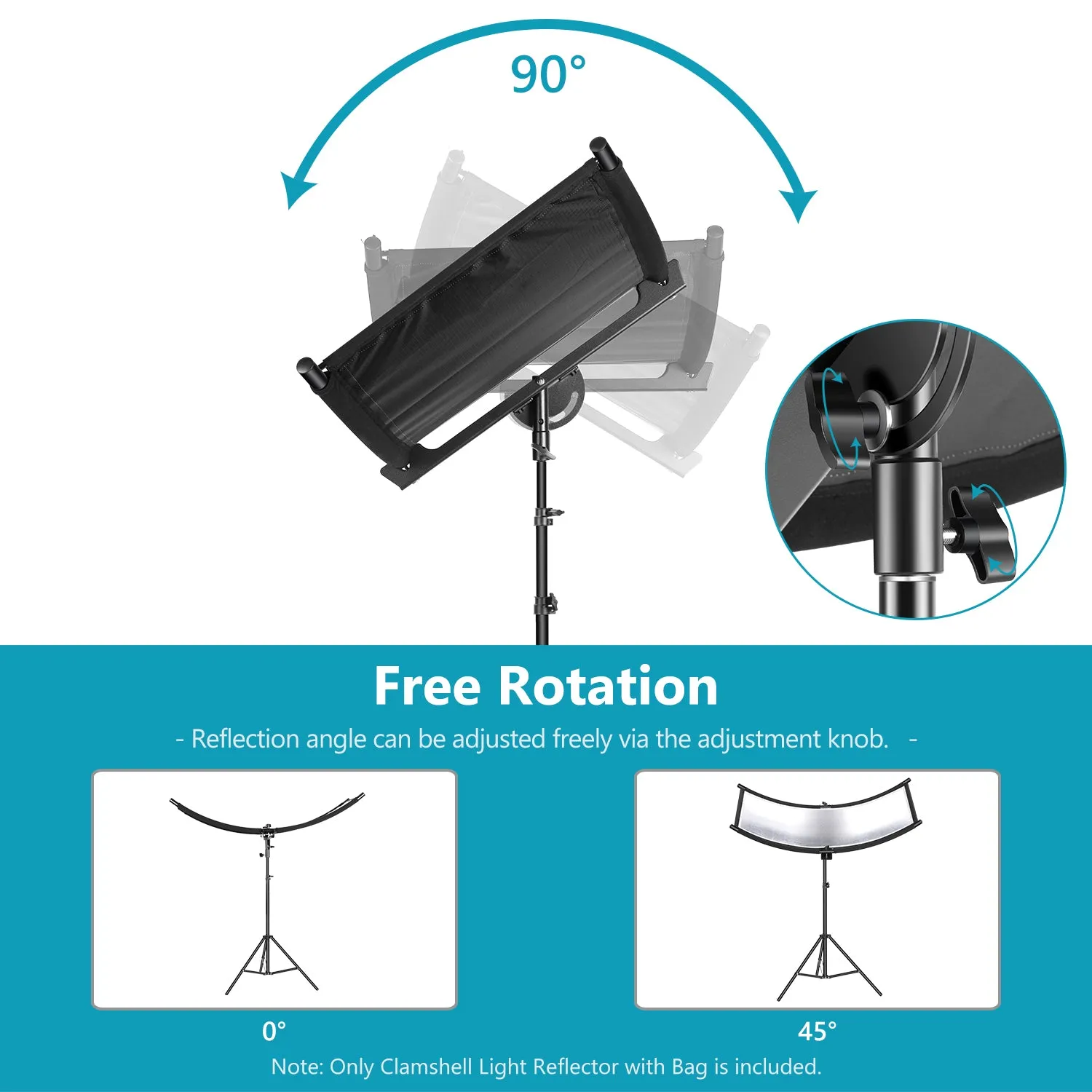 NEEWER 100 x 45cm Clamshell Light Reflector Diffuser