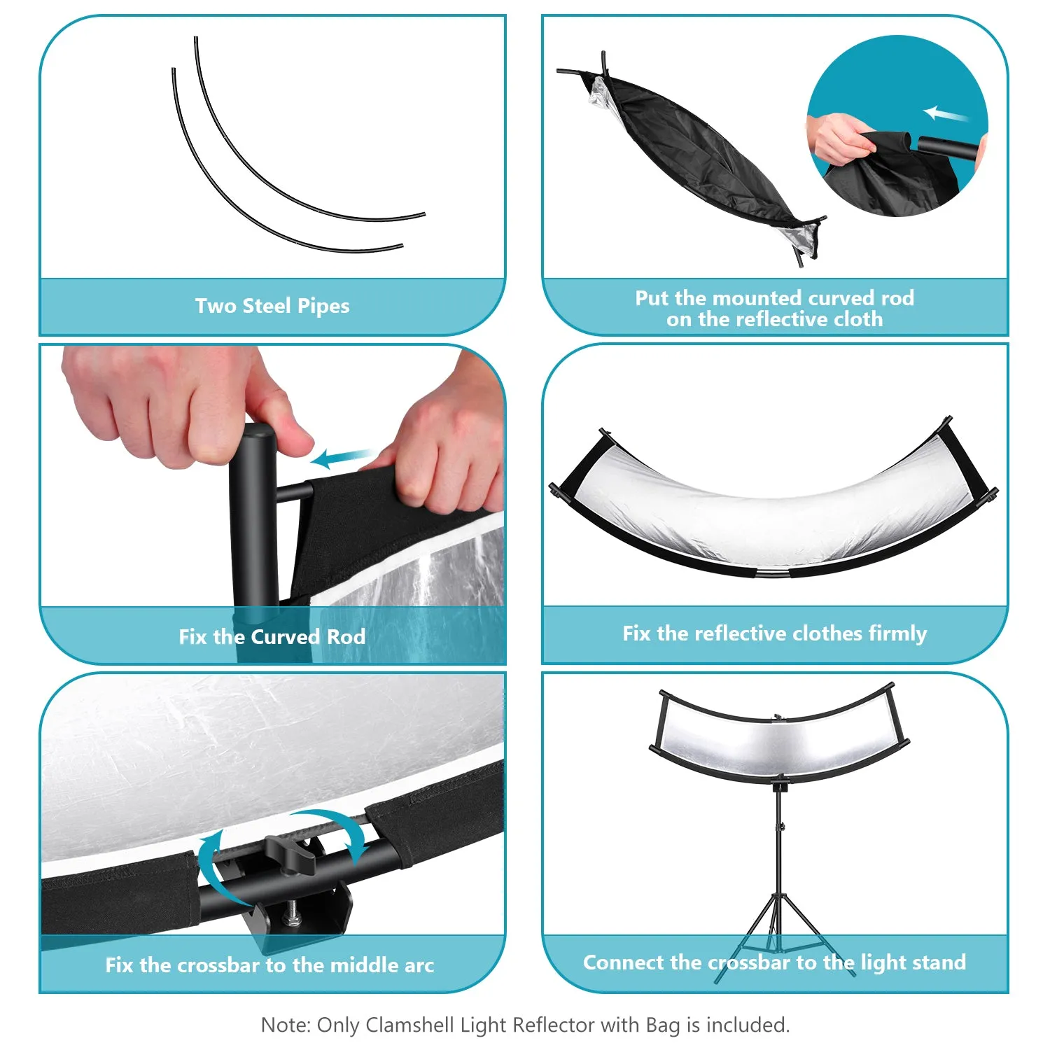 NEEWER 100 x 45cm Clamshell Light Reflector Diffuser