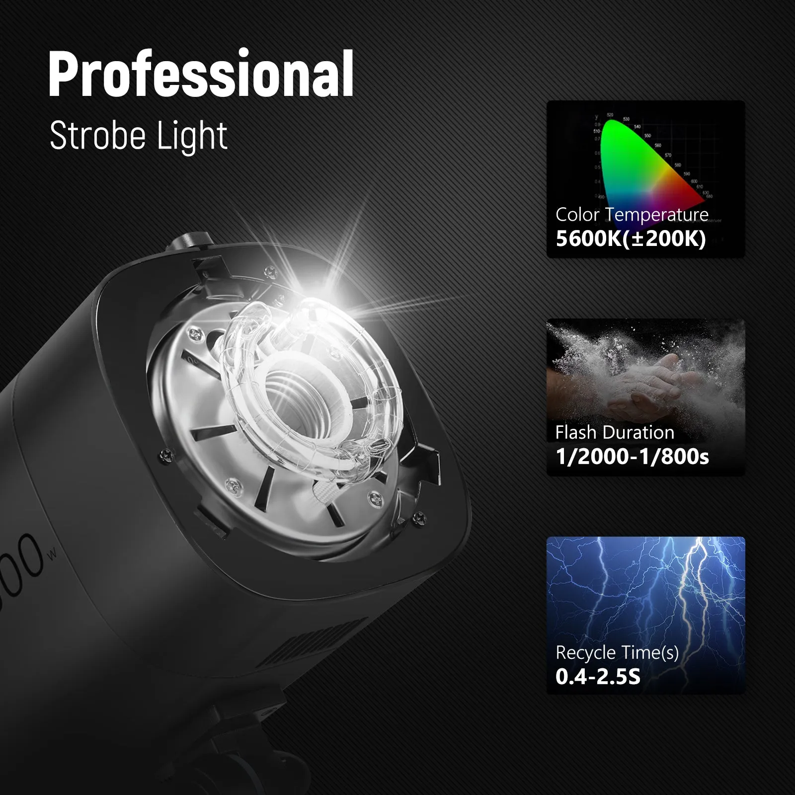 Neewer 600W Professional Photography Studio Strobe Flash Lighting Kit - Ideal for Studio and Outdoor Photoshoots