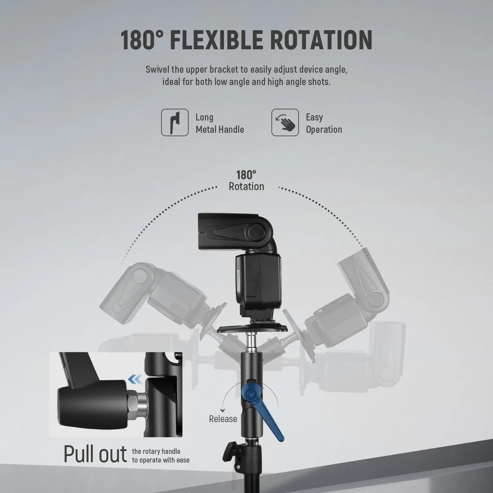 NEEWER H-Type Mount Camera Flash Bracket