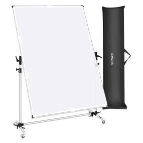 Neewer Medium Overhead Fold Away Diffuser Frame & Wheel Stands (140cm x 200cm) - DEMO