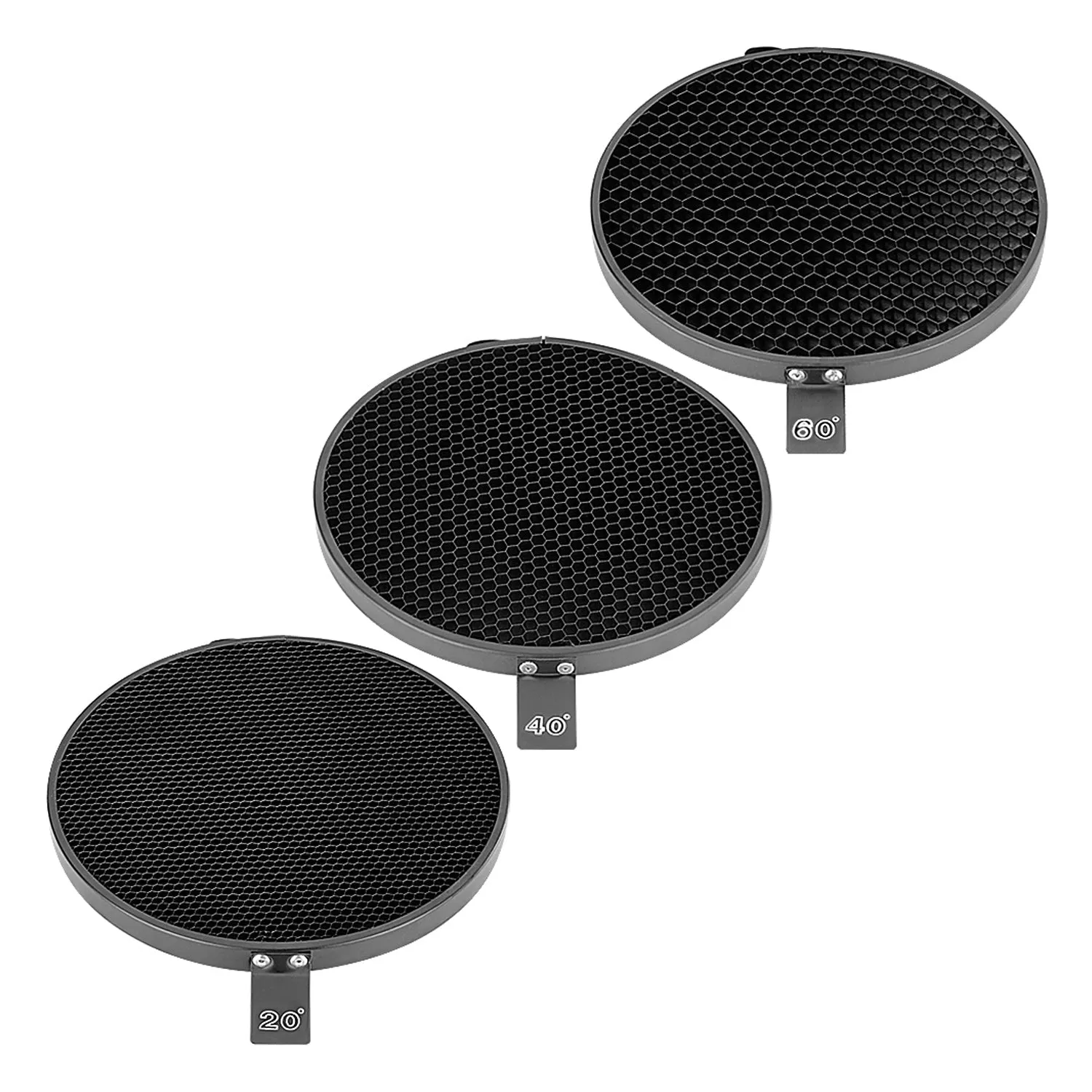 NEEWER Reflector 7" with 20/40/60 Degree Honeycomb Grid
