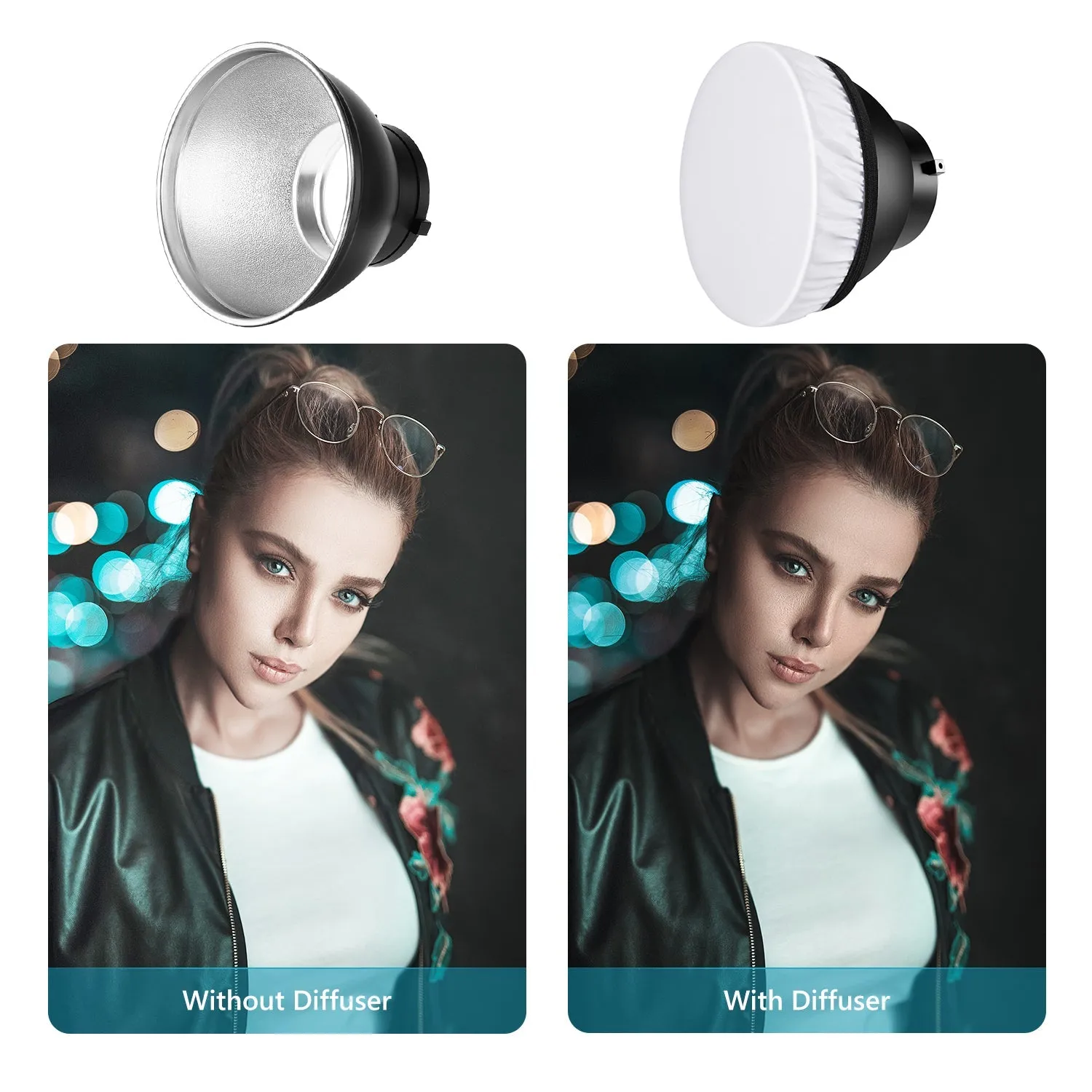 NEEWER Reflector 7" with 20/40/60 Degree Honeycomb Grid