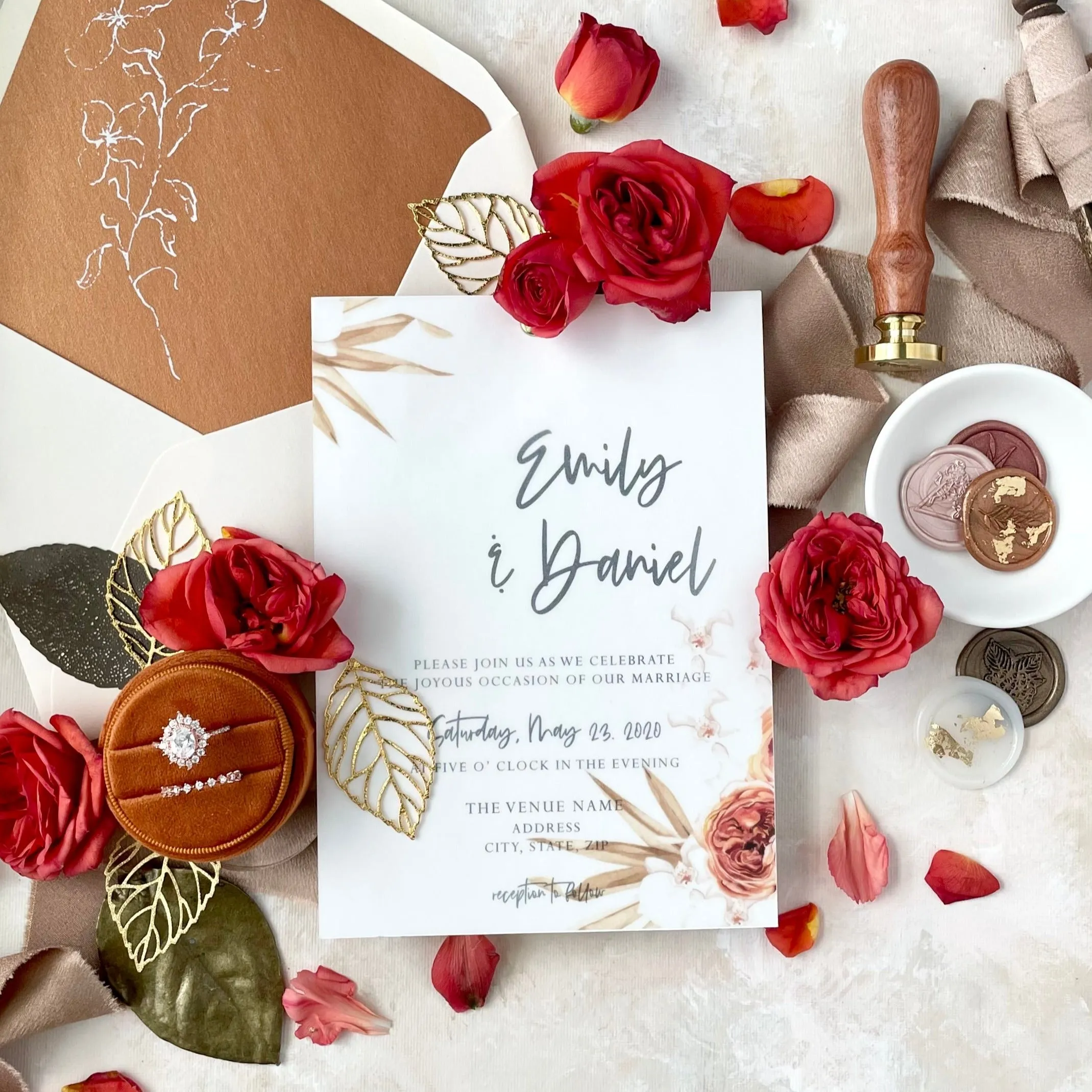 Neutral Ribbon Flat Lay Kit for Wedding Photographers