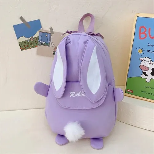 New Fashion Children School Bags Bunny Portable Backpacks Kids Travel