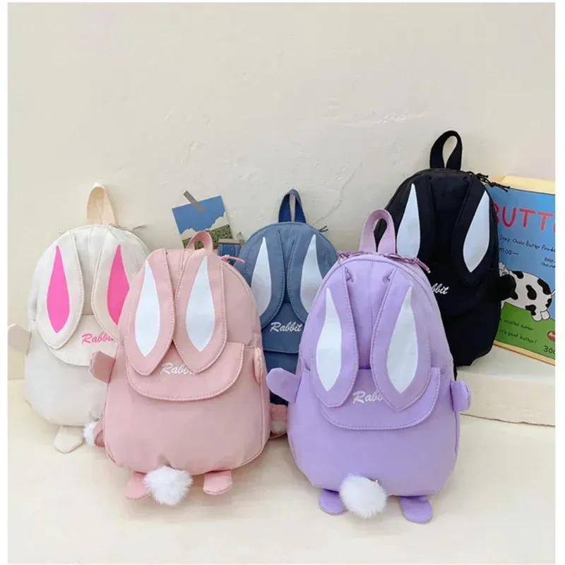 New Fashion Children School Bags Bunny Portable Backpacks Kids Travel