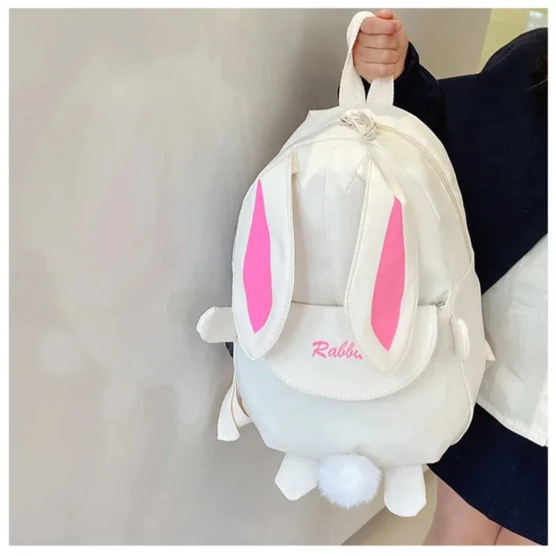 New Fashion Children School Bags Bunny Portable Backpacks Kids Travel