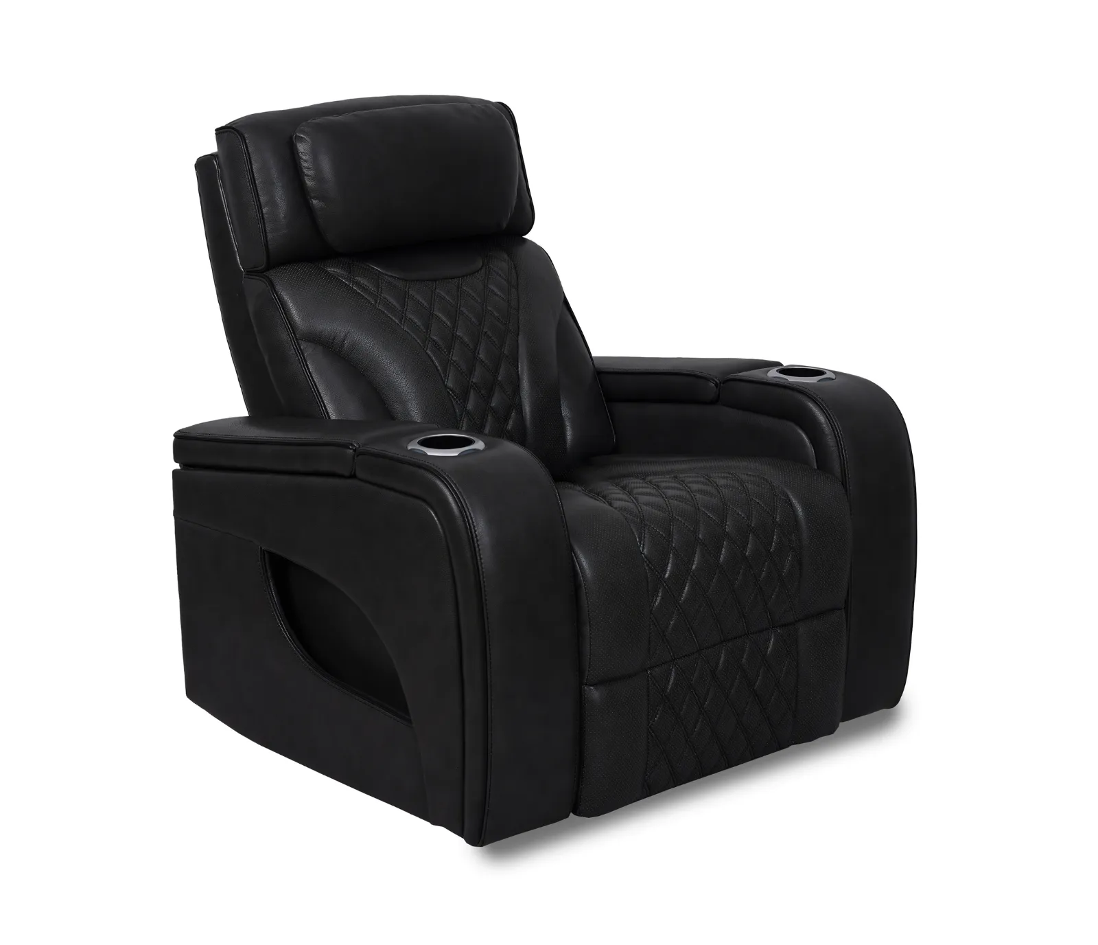 Nexus Chair - Power Reclining w/ Power Headrest - Black Leather