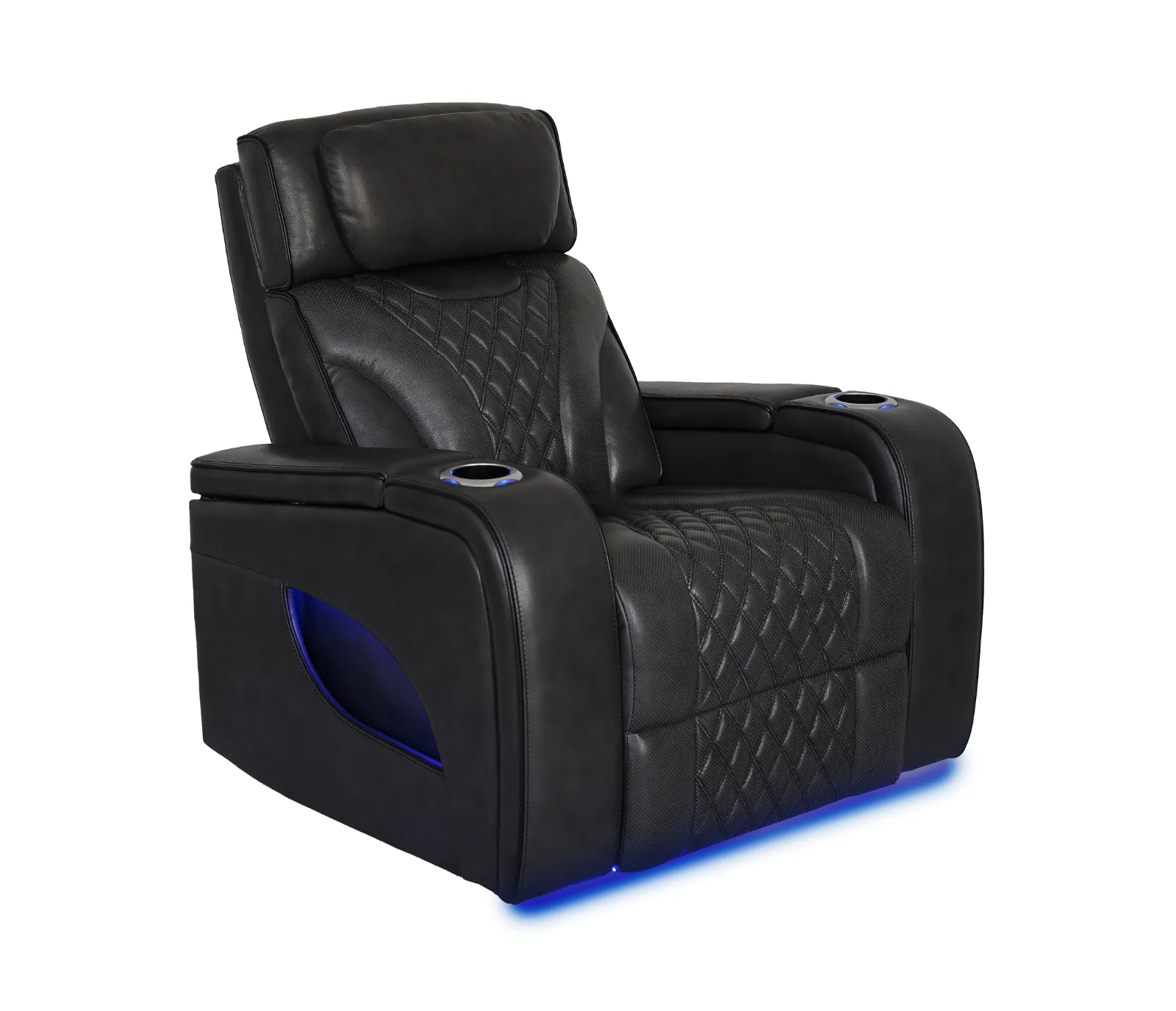 Nexus Chair - Power Reclining w/ Power Headrest - Black Leather