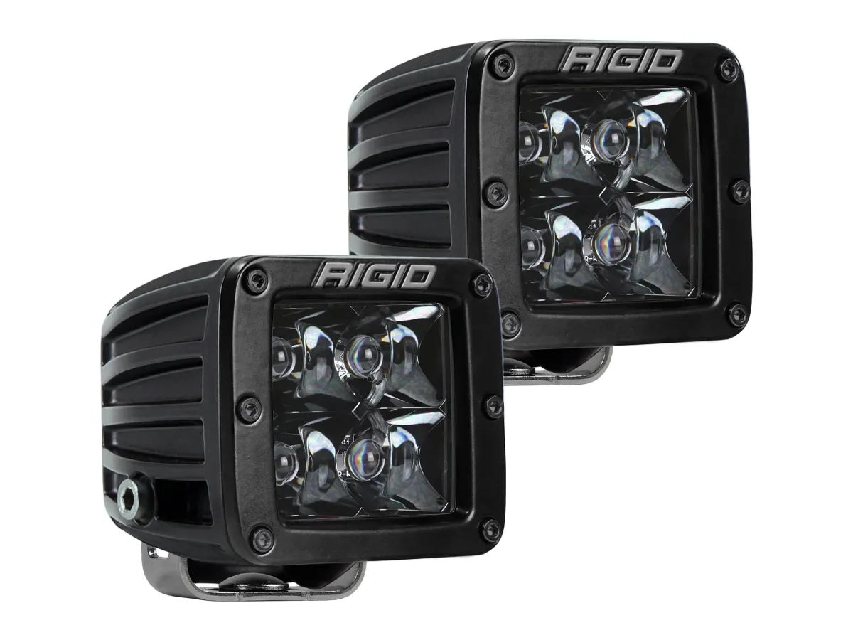 Offroad Alliance - Dual Bezel Fog Light Kit w/ Rigid Industries Midnight Edition D-Series Lights - 2017-2020 Raptor