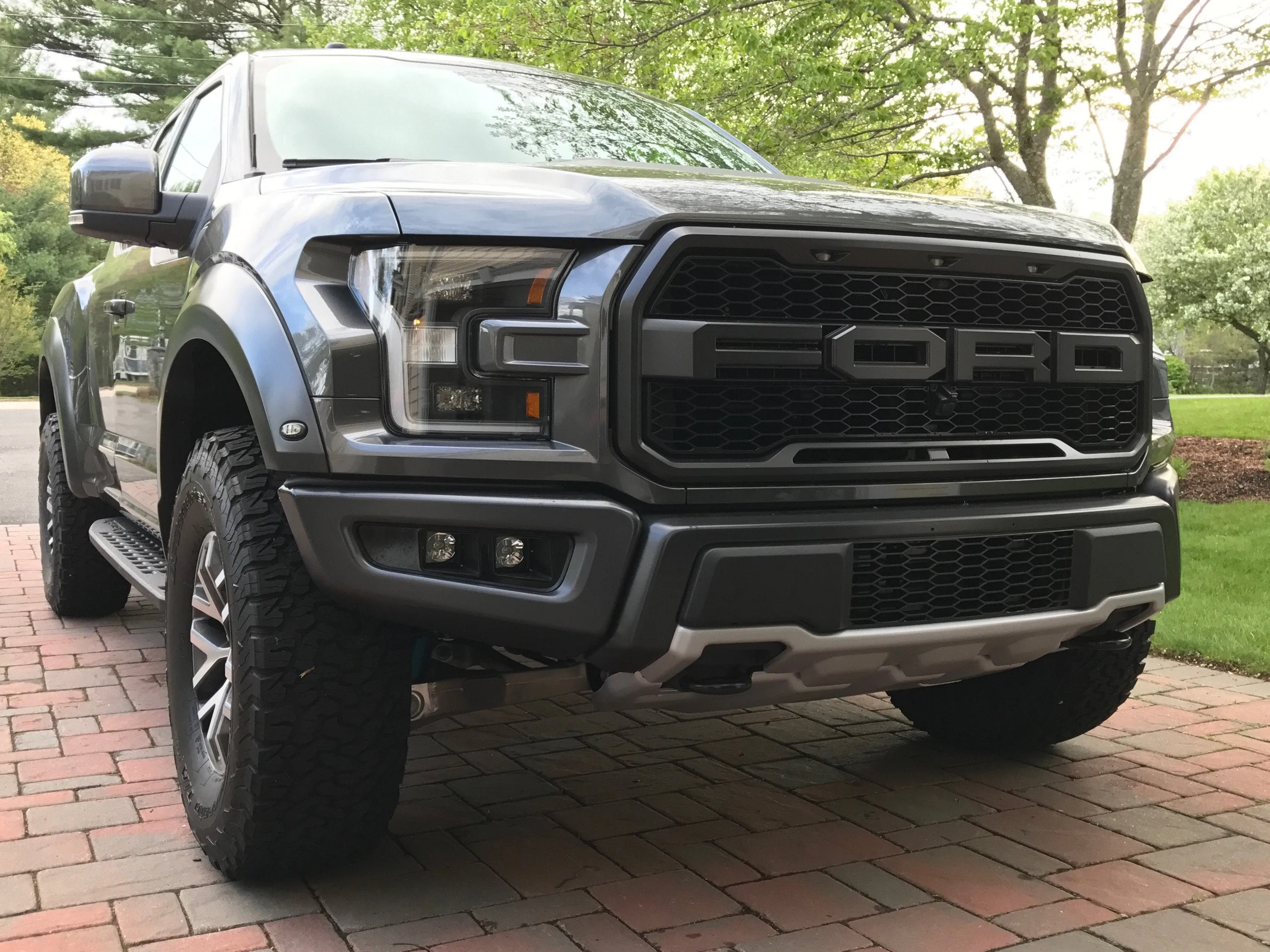 Offroad Alliance - Dual Bezel Fog Light Kit w/ Rigid Industries Midnight Edition D-Series Lights - 2017-2020 Raptor