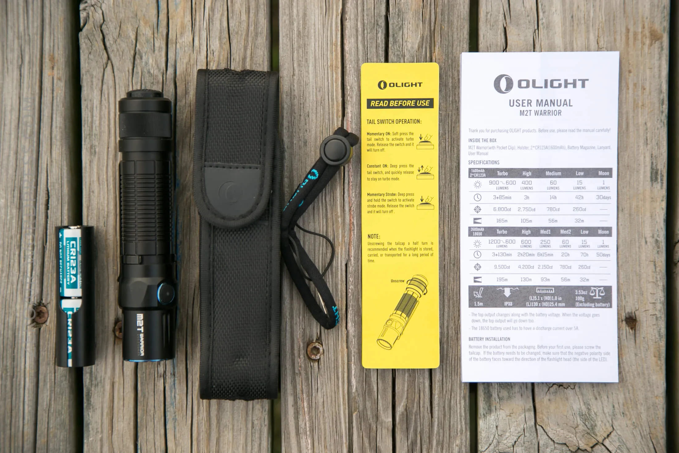 Olight M2T Warrior Everyday Carry Flashlight