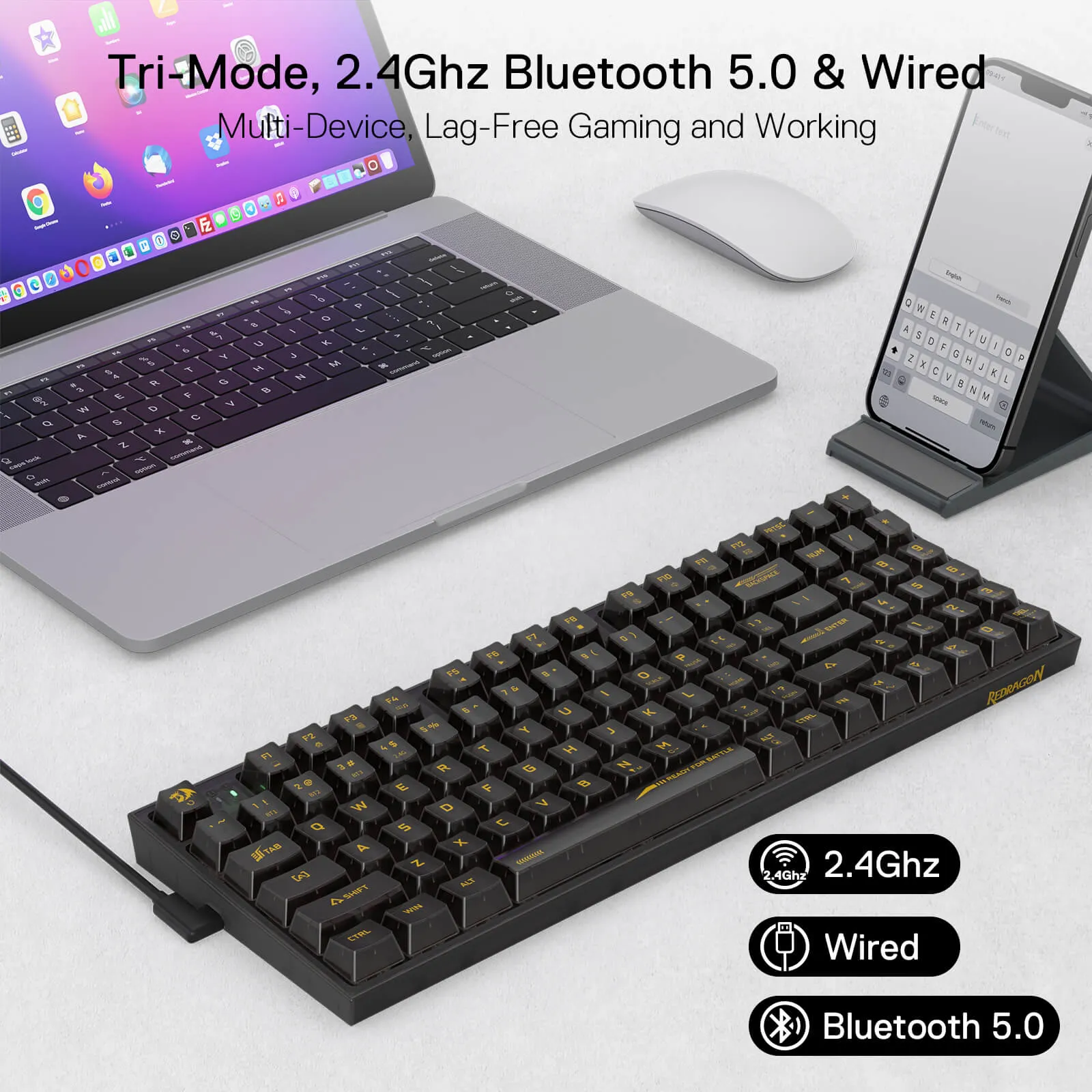 (Open-box) IRELIA K658 PRO 90% Full-Transparent Keyboard