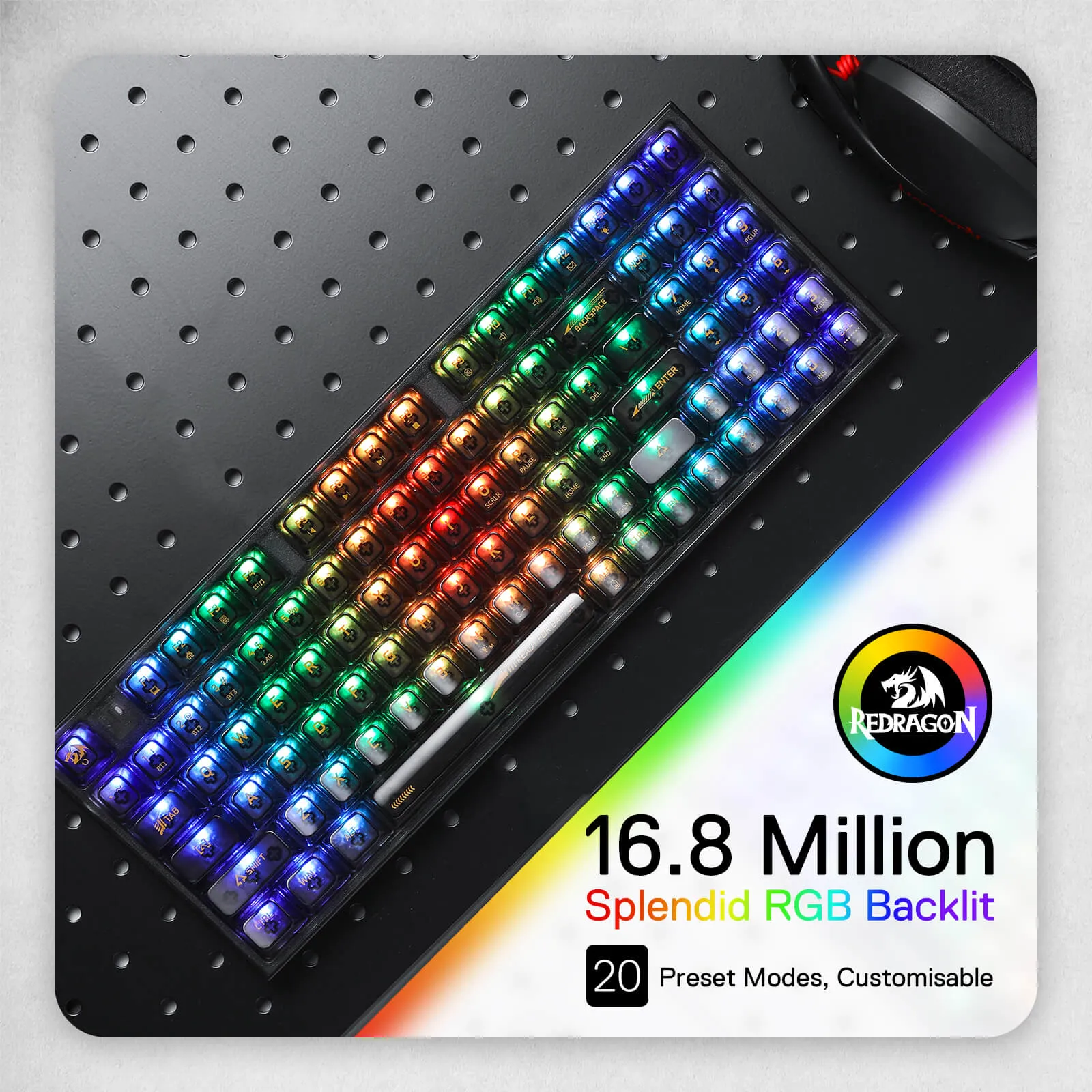 (Open-box) IRELIA K658 PRO 90% Full-Transparent Keyboard