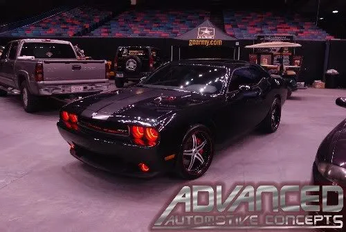ORACLE Lighting 2008-2014 Dodge Challenger LED Headlight Halo Kit - Standard Mount
