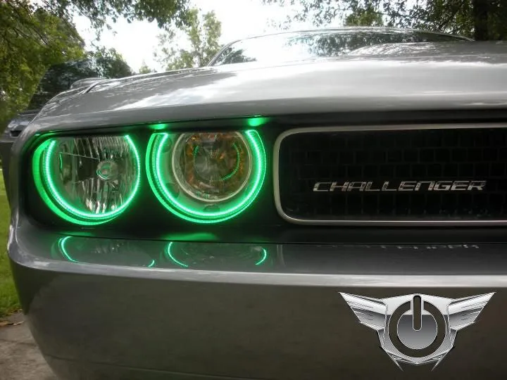 ORACLE Lighting 2008-2014 Dodge Challenger LED Headlight Halo Kit - Standard Mount