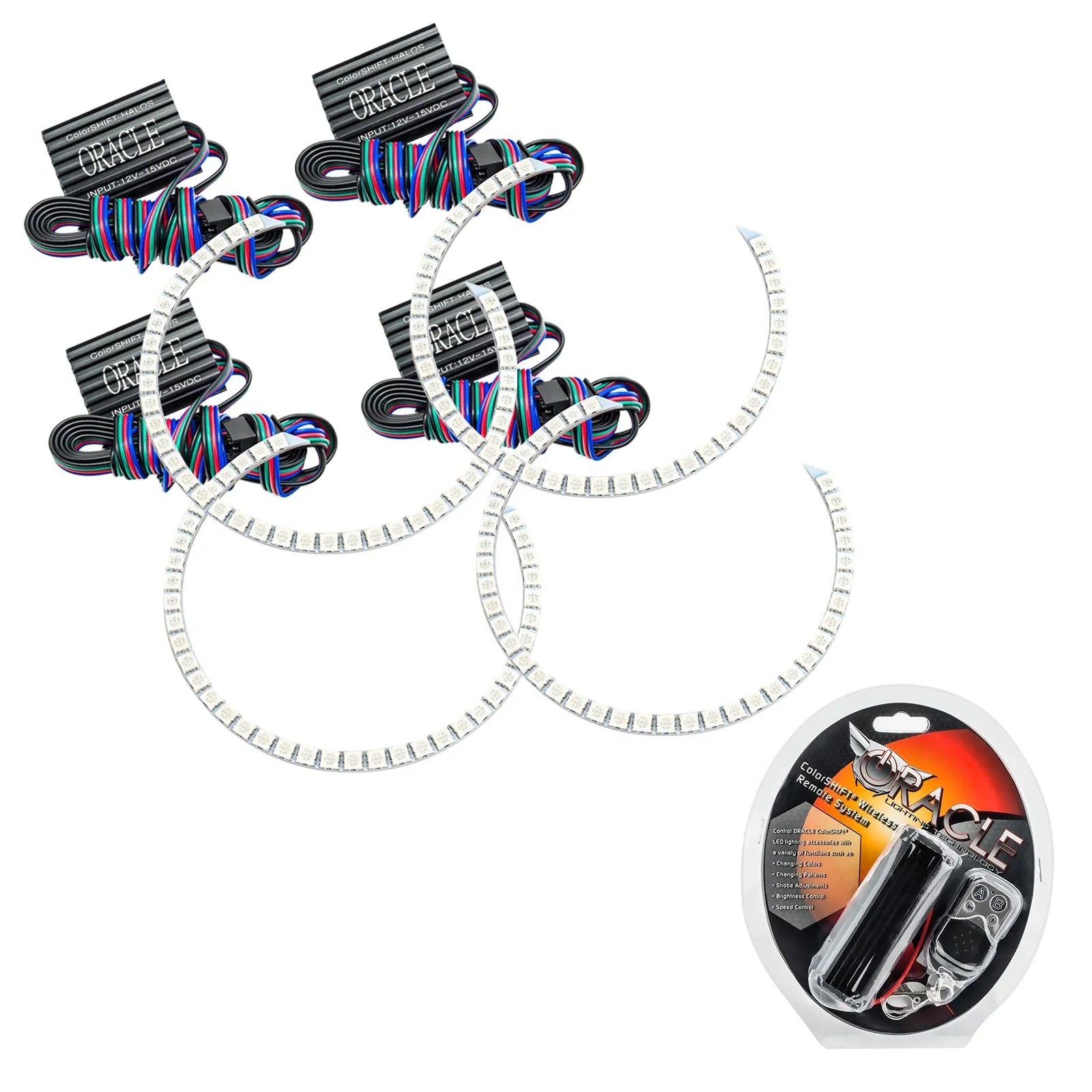 ORACLE Lighting 2008-2014 Dodge Challenger LED Headlight Halo Kit - Standard Mount