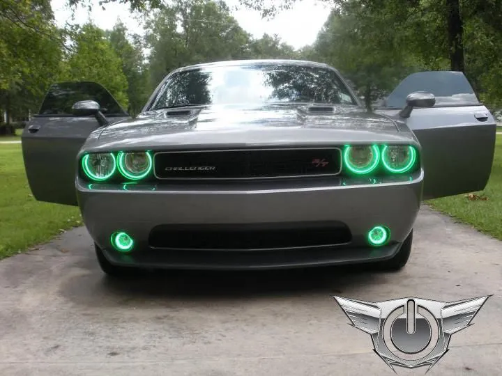 ORACLE Lighting 2008-2014 Dodge Challenger LED Headlight Halo Kit - Standard Mount