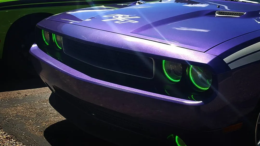 ORACLE Lighting 2008-2014 Dodge Challenger LED Headlight Halo Kit - Standard Mount