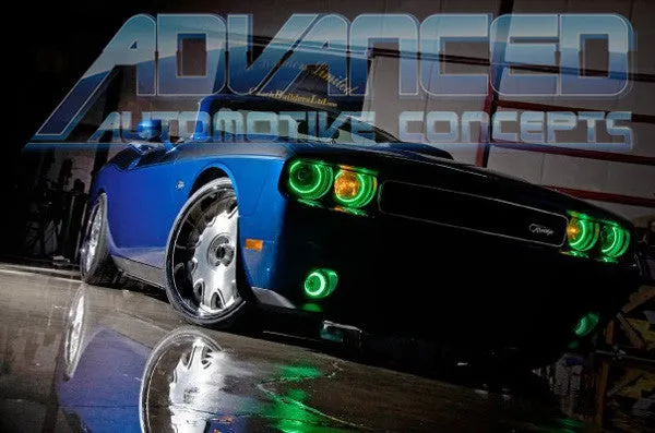 ORACLE Lighting 2008-2014 Dodge Challenger LED Headlight Halo Kit - Standard Mount