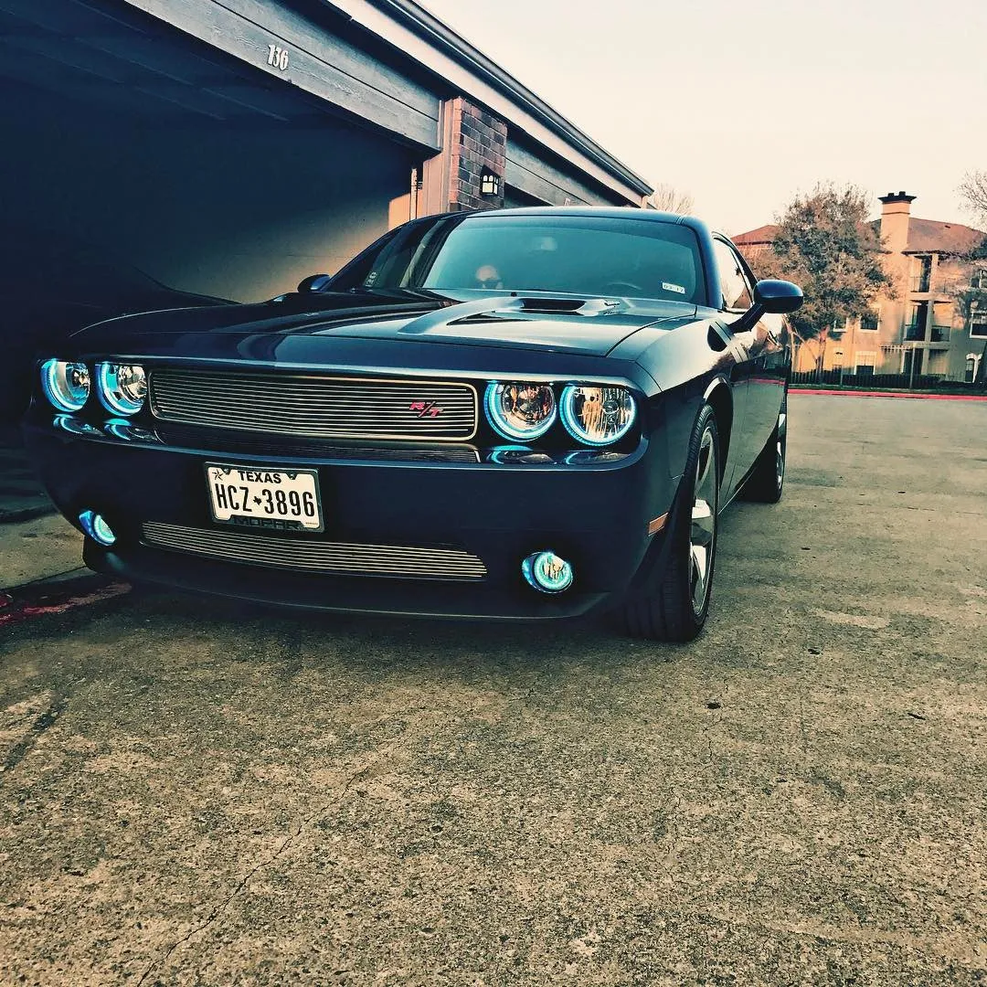 ORACLE Lighting 2008-2014 Dodge Challenger LED Headlight Halo Kit - Standard Mount