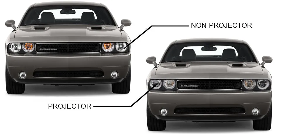 ORACLE Lighting 2008-2014 Dodge Challenger LED Headlight Halo Kit - Standard Mount