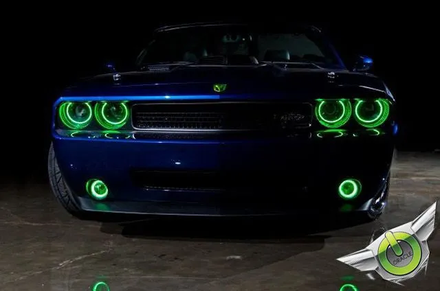 ORACLE Lighting 2008-2014 Dodge Challenger LED Headlight Halo Kit - Standard Mount
