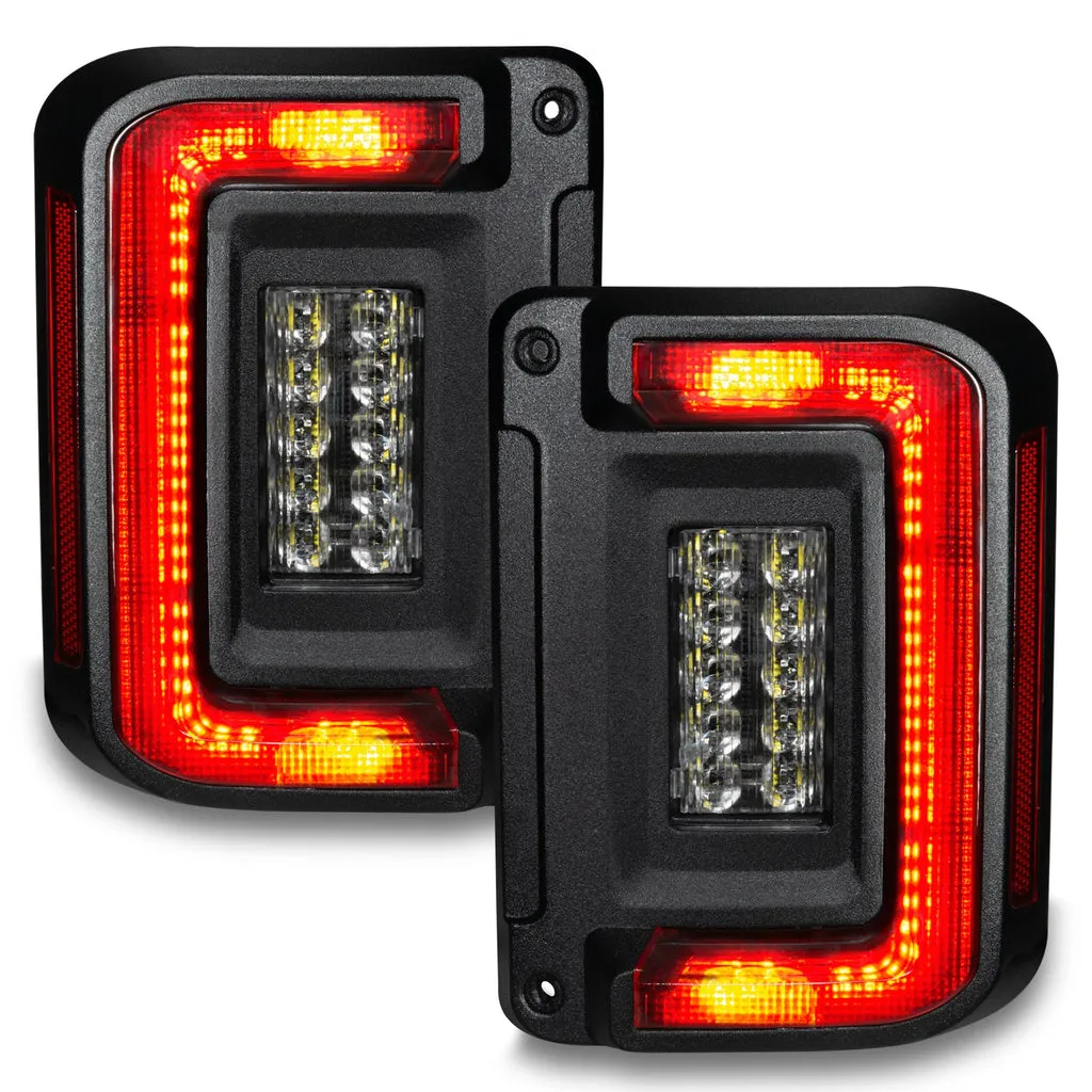 ORACLE Lighting Flush Mount LED Tail Lights (Pair) for 07-18 Jeep Wrangler JK & JK Unlimited