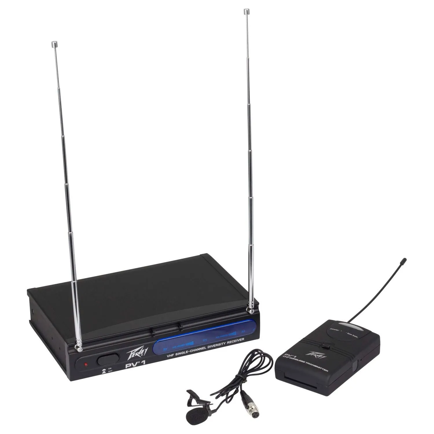 Peavey PV-1 V1 BL VHF Lapel Wireless System - 203.400 MHZ