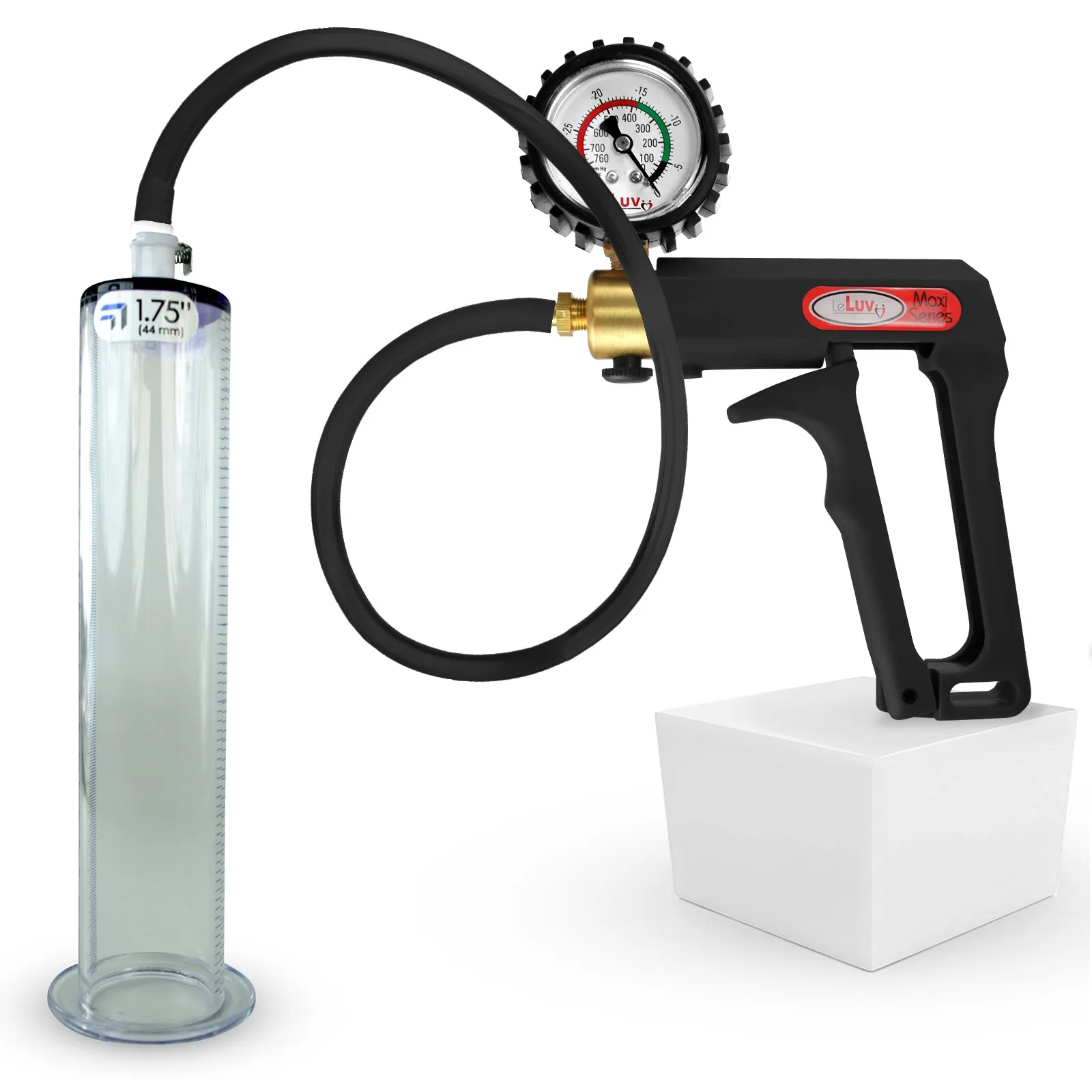 Penis Pump MAXI Black | 9, 12 Inch Untapered Length WIDE Flange Cylinder