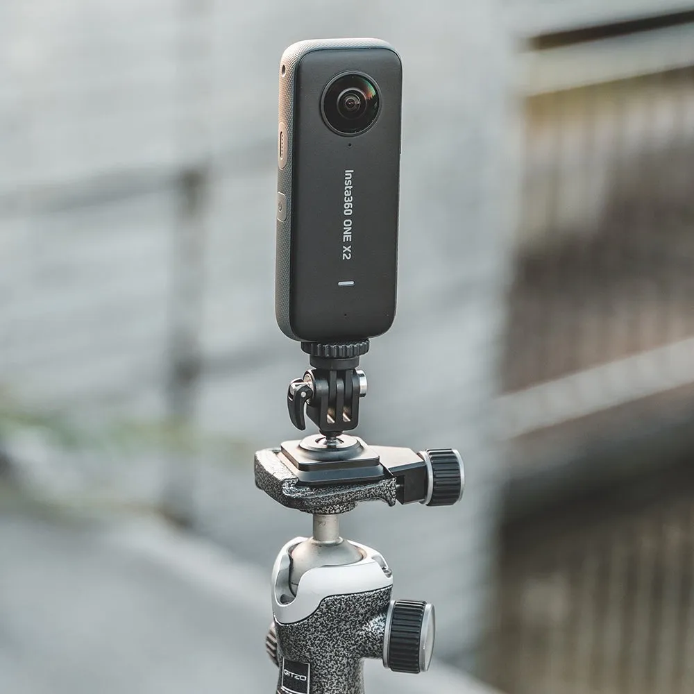 PGYTECH Arca-Type Quick Release Plate with Ball Head and 1/4" Mount Adapter for Insta360, DJI, GoPro Action Cameras, and Smartphone Holders | P-CG-014