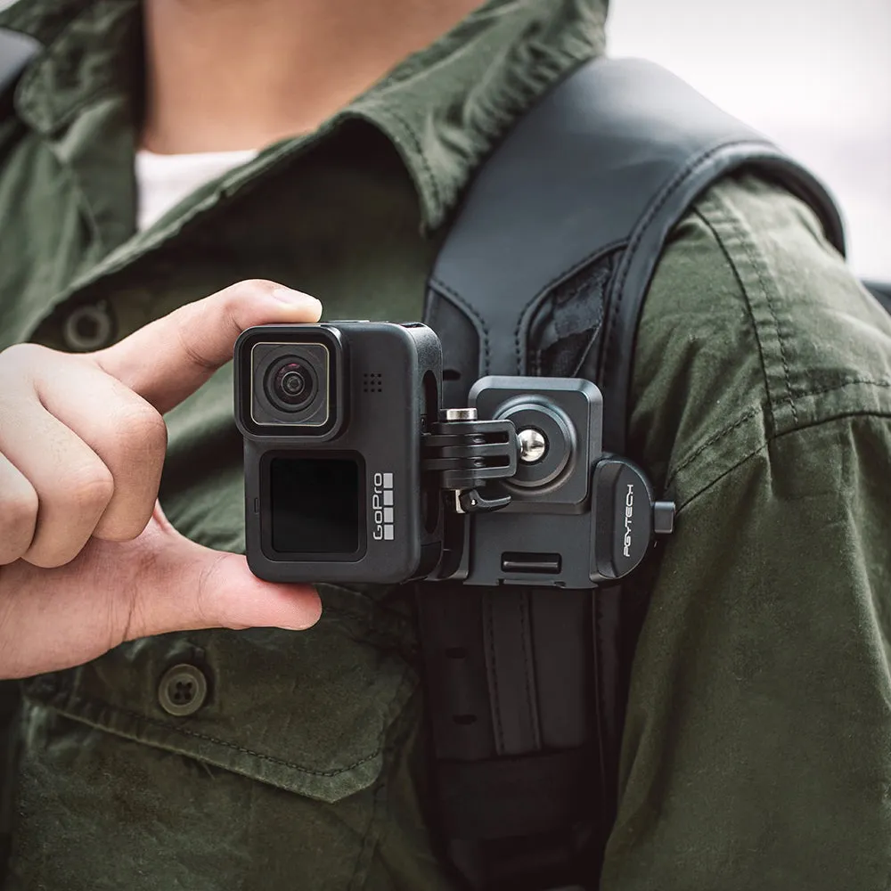 PGYTECH Arca-Type Quick Release Plate with Ball Head and 1/4" Mount Adapter for Insta360, DJI, GoPro Action Cameras, and Smartphone Holders | P-CG-014
