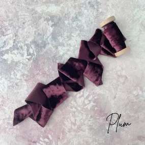 Plum Velvet Ribbon