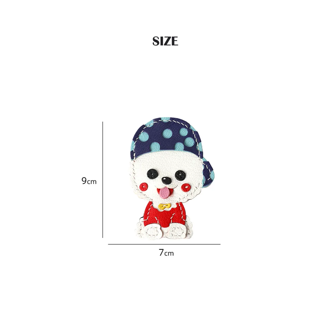 POPSEWING® Leather Cute Bichon Keychain DIY Kits
