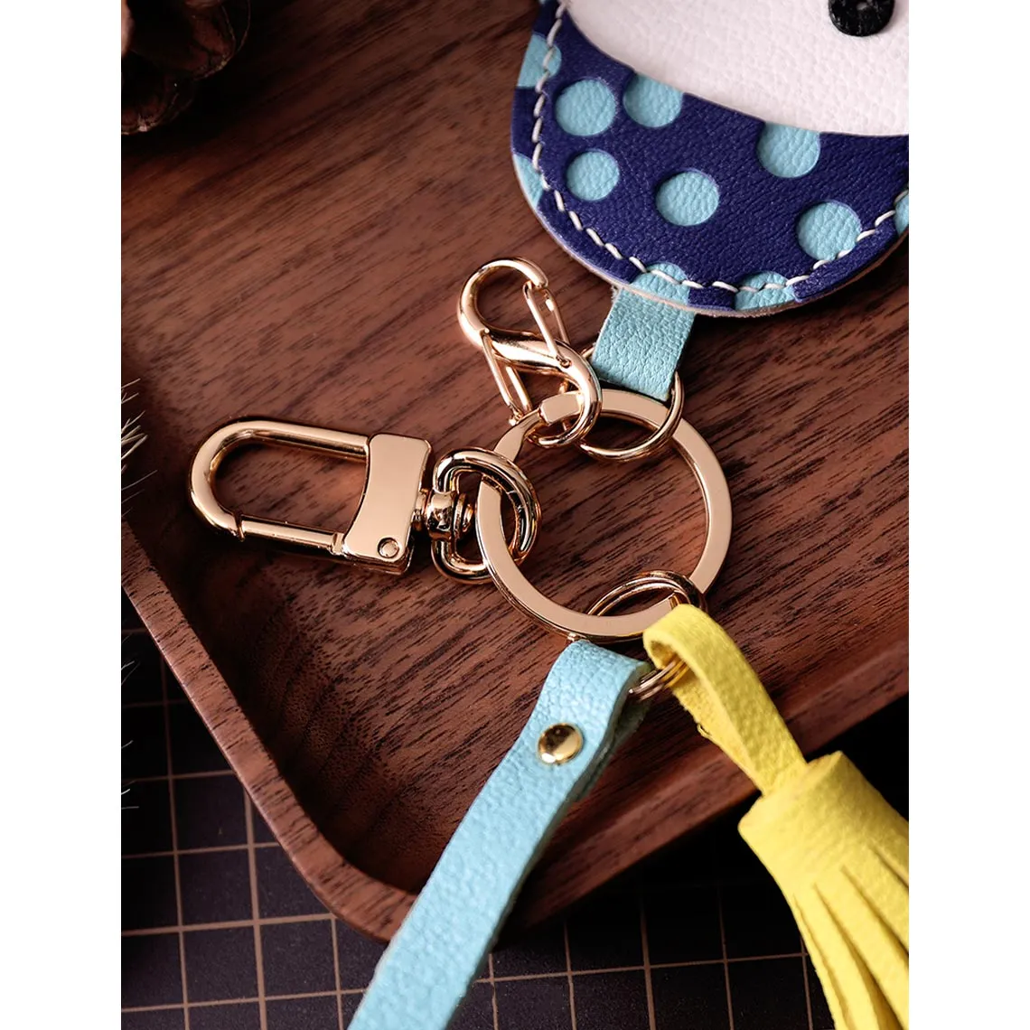 POPSEWING® Leather Cute Bichon Keychain DIY Kits