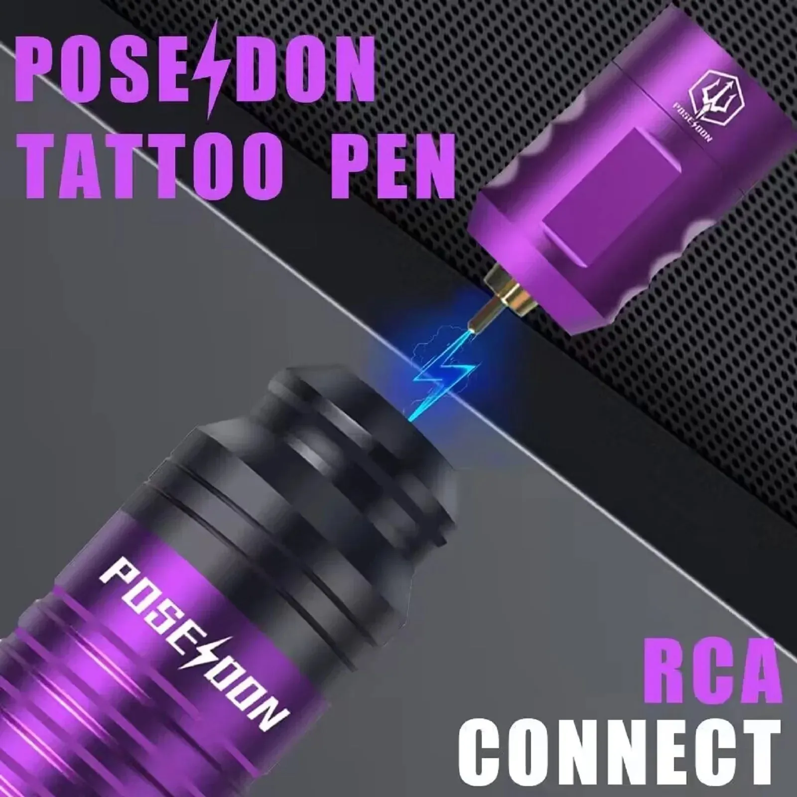 POSEIDON Tattoo  Kit with RCA Interface & Rotary Pen